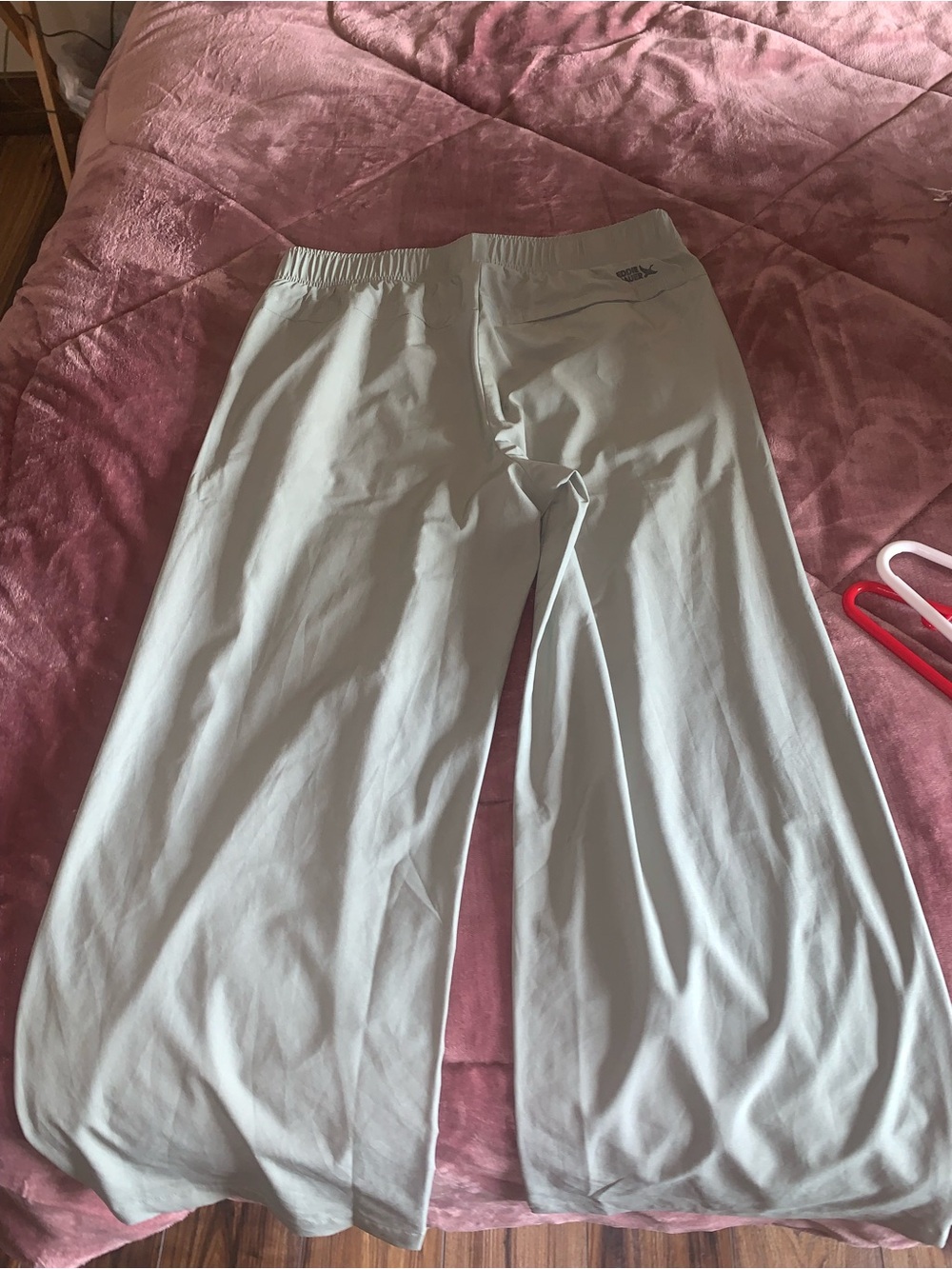 Eddie Bauer Light Gray Wide-Leg Pants